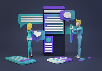 Poster - businesspeople designing