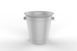 © godesignz - Blank vintage ice bucket for promotional branding. 3d render illustration.