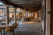 gallery and arcades with restaurants. main square of chinchon. Madrid's community. Spain