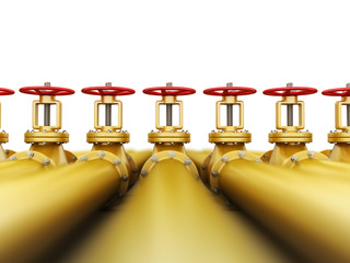 Poster - Pipelines. Image with clipping path