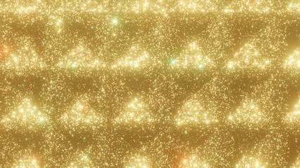 Wall Mural - loop, geometric pattern of twinkling waves of golden glitter moves slowly, festive twinkling glittery luxury background, 4k