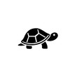 Turtle icon, Sea turtle vector illustration,  Logo for buttons, websites, mobile apps and other design needs, Vector image of contour label 