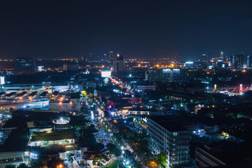 bangkok city at night