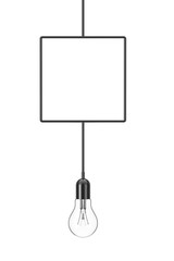 Aufkleber - Vintage Hanging Light Bulb. 3d Rendering
