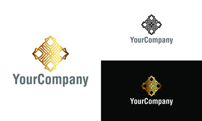 Aufkleber - Creative ornament logo design template. Universal ornament vector logo. Creative vector emblem, for icon or design concept.