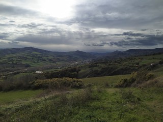 Tramonto in campagna