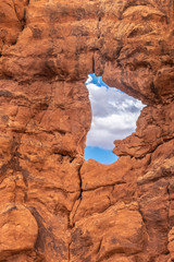 The Windows, Arches National Park, adjacent to the Colorado River, Moab, Utah, USA