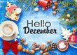 hello december holidays design CARD 