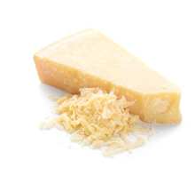 Tasty Parmesan Cheese On White Background