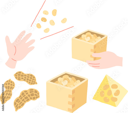 節分豆まき節分豆落花生stock Vector Adobe Stock 節分豆まき節分豆落花生stock Vector Adobe Stock