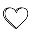 © Stockgiu - heart love romantic icon on white background thick line
