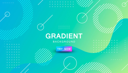 Tosca liquid color background. Dynamic textured geometric element design with dots decoration. Modern green and blue gradient light vector illustration.