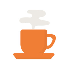 Poster - hot coffee cup aroma icon