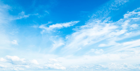 Wall Mural - world environment day concept: abstract white cloud and blue sky in sunny day texture background