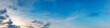 © tanarch - Panorama of Dramatic vibrant color with beautiful cloud of sunrise and sunset. Panoramic image.