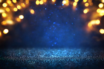 abstract glitter silver and blue lights background. de-focused