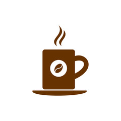 coffee cup icon vector design symbol of cafe or restaurant