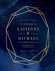 Wall Mural - diamond shaped vector wedding invitation.