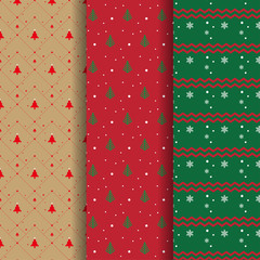 Wall Mural - Collection of illustration Christmas theme patterns