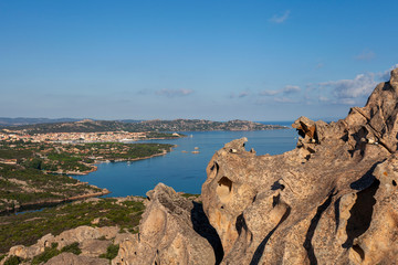 Wall Mural - Mediterranean sea next to Palau, Sardinia, Italy.