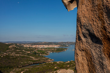 Wall Mural - Mediterranean sea next to Palau, Sardinia, Italy.