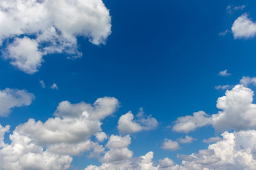 blue sky with white clouds