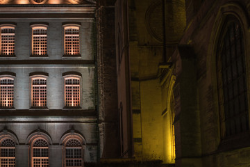 Wall Mural - The night streets of the French city of Caen