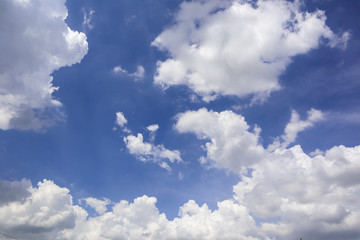 Blue sky and white clouds clouds.