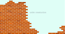 Website Is Under Construction Text And Brick Background.