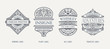 © Extezy - Set of Vintage beer frames and labels. Craft premium logos. Design emblems on transparent background