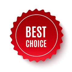 Wall Mural - Best choice tags, vector labels