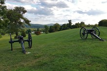 Cannon From The Civil War Battle Of Harpers Ferry In Bolivar Heights, West Virginia, United States