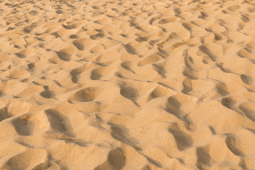 texture of sand pattern on a beach in the summer at Phuket, Thailand