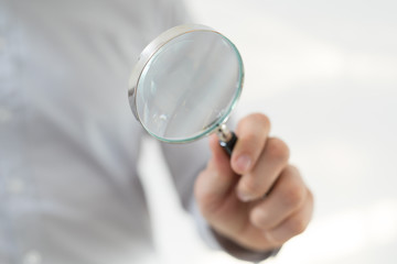 Fototapete - Magnifying Glass search concept modern.