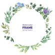 © Ellivelli - Watercolor frames Spring delicate flowers
