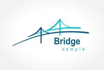 Bridge logo vector template design