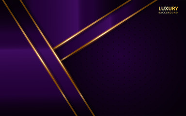 Modern abstract light purple background vector. Elegant frame shape design with golden line. Luxury vector design template concept for use element modern cover, banner, card, corporate, advertising