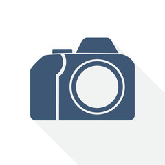 Poster - photo camera, photography concept vector icon