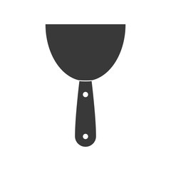 Scrapper or putty knife tool icon in vector