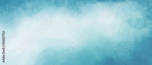 Fotografía Abstract light blue watercolor background with space for text or image