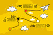 Infographic timeline hand drawn.Vector