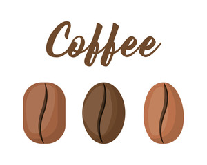 Poster - Style coffee beans vector design