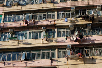 Poster - Residential buildings in Yaumatei, Hong Kong