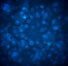 Light Blue Bokeh Background Spreading Into Dark And Soft Circles Alternately Beautiful - Vector