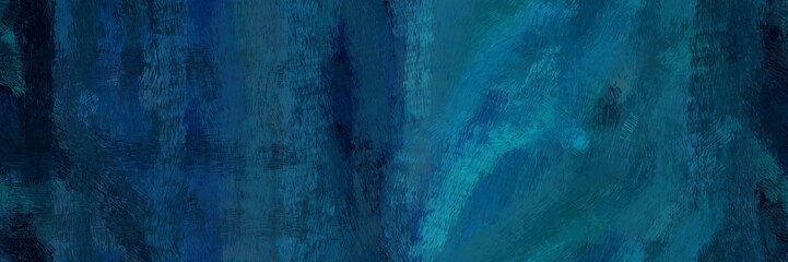 Leinwandbilder - artwork design paint brushed with teal green, dark slate gray and very dark blue color