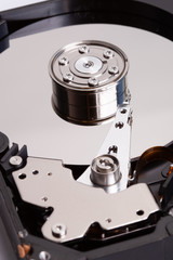 Poster - computer hard drive close up