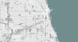 Detailed map of Chicago, USA