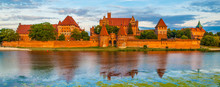 Panoramic View Of Teutonic Castle In Malbork, Poland