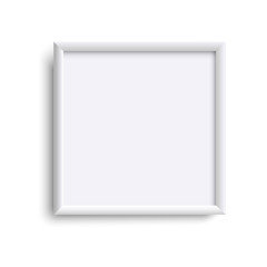 Wall Mural - square blank picture frame, empty picture frame