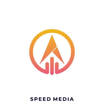 Arrow Line Art Illustration Vector Design Template. Suitable for Creative Industry, Multimedia, entertainment, Educations, Shop, and any related business